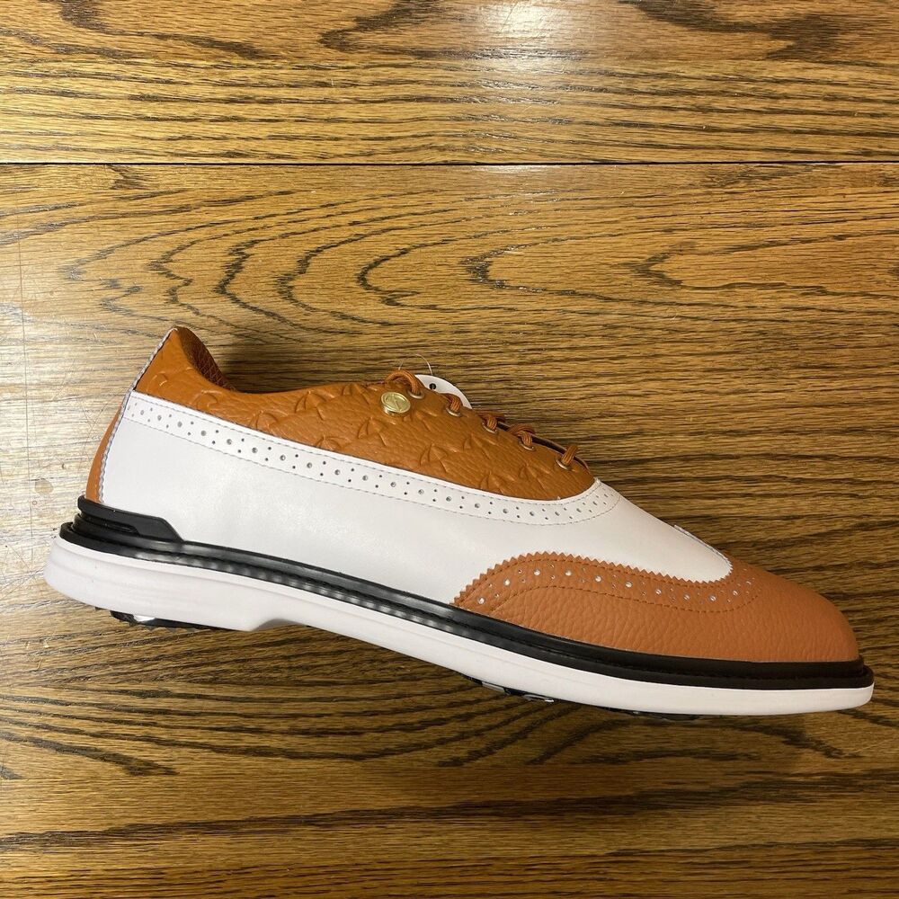 Puma Men's Arnold Palmer Golf Shoes Size 9 - 12 White Leather Brown